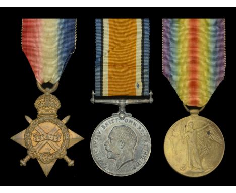 Three: Private S. Hirst, Fife and Forfar Yeomanry  1914-15 Star (1912 Pte. S. Hirst, Fife & Forfar Y.); British War and Victo