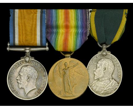 Three: Corporal J. W. Ranson, 5th Battalion, Essex Regiment, later Royal West Surrey Regiment and Labour Corps  British War a