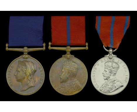 Three: Police Constable C. Keates, Metropolitan Police  Jubilee 1897, Metropolitan Police (P.C. C. Keats [sic], Y. Divn.); Co