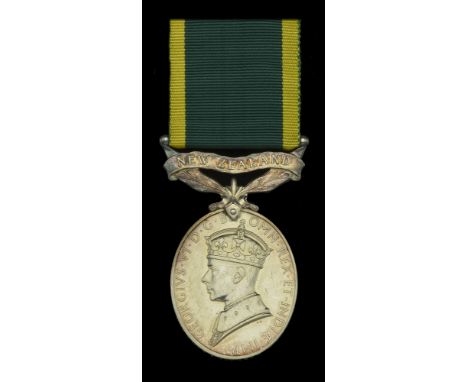 Efficiency Medal, G.VI.R., 1st issue, New Zealand (W.O.II (C.S.M.) R. S. Davidson, W.W.C. Rgt.) engraved naming, some contact