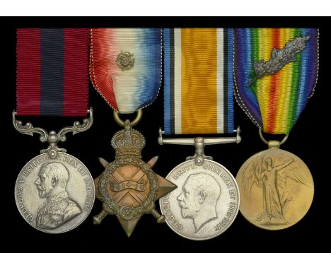 Three: Private R. S. Armour, Royal Army Medical Corps  1914-15 Star (288 Pte, R.S. Armour. R.A.M.C.); British War and Victory