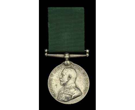 Volunteer Force Long Service Medal (India & the Colonies), G.V.R. (Bty-S-Maj. R. S. Jackson. V. Bde. R.A. A.F.I.) good very f