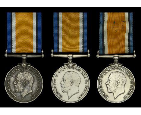 British War Medal 1914-20 (3) (7786 Wkr. K. Edwards. Q.M.A.A.C.; 11237 Wkr. A. Gilliland. Q.M.A.A.C.; 6864 Wkr. G. Mellor. Q.