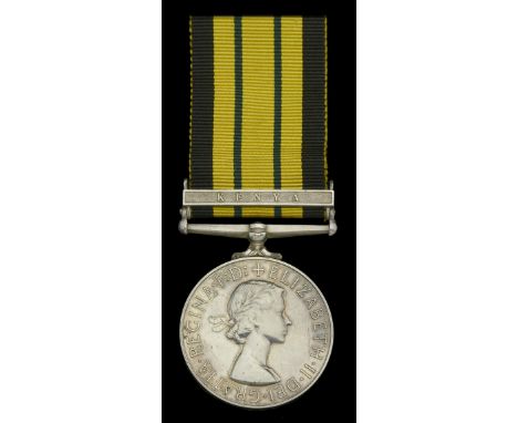 Africa General Service 1902-56, 1 clasp, Kenya (23211291 Pte. H. S. E. Foy. Para.) good very fine, rare to unit £400-£500 ---