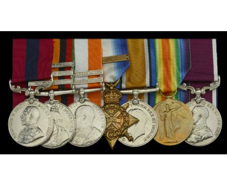 A Great War ‘Western Front’ D.C.M. group of seven awarded to Sergeant C. Utting, Royal Engineers, for his gallantry at Neuve 