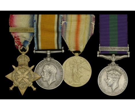 Family Group:  Three: Acting Corporal C. Rush, Army Service Corps, later 8th Battalion (Post Office Rifles), London Regiment 