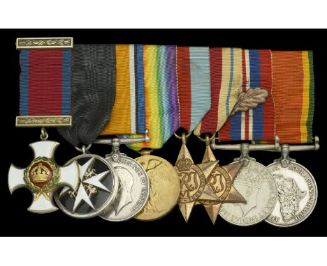 A fine Second War ‘Tobruk’ Brigade Major’s D.S.O., Order of St. John, group of eight awarded to Major G. Bestford, 6th South 