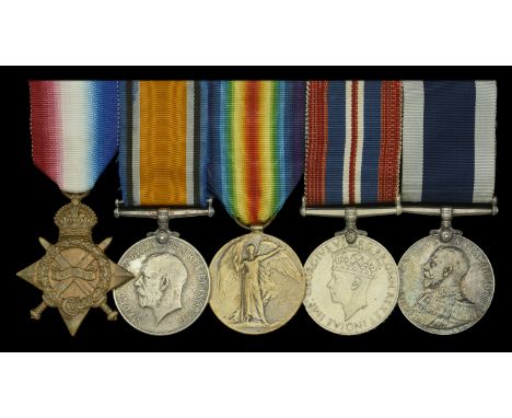 Five: Chief Petty Officer S. R. Gilbery, Royal Navy  1914-15 Star (232663. S. R. Gilbery. L.S., R.N.); British War and Victor