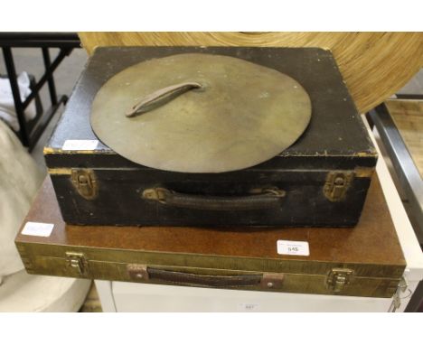 Vintage music recorder and harmonic etc, boxed set and one-man band kit