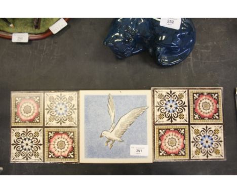 Minton tile - Seagull and 2 others