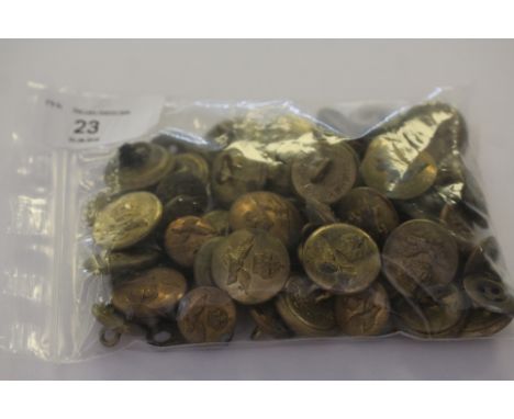 Approx. 50 Brass Army Buttons