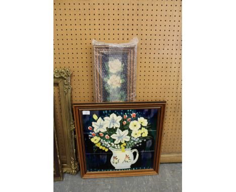 2 Tilecraft tubed lined tile panels