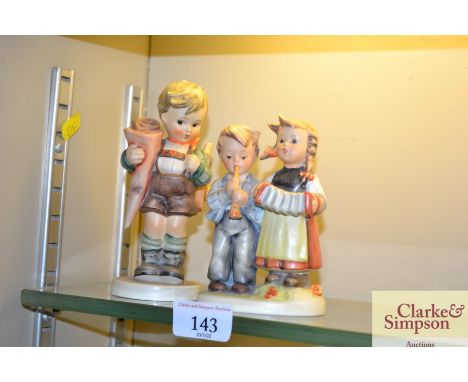 Two Goebel figures depicting children