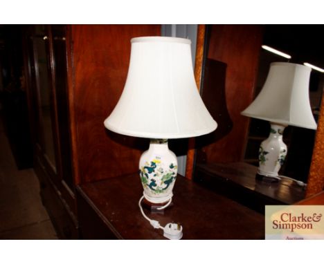 A Mason's ironstone table lamp