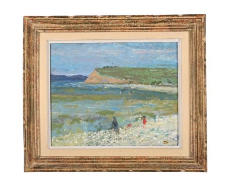 λ  JACK MILLAR (BRITISH 1921-2006) MORECOMBE BAY  Oil on board  Signed with initials (lower right); further signed, titled an