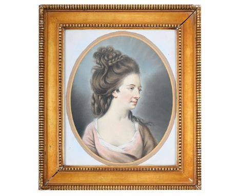 AFTER HUGH DOUGLAS HAMILTON (IRISH CIRCA 1739-1808) PORTRAIT OF MADAME LA TOUCHE Pastel 25 x 19.5cm (9¾ x 7½ in.)  Provenance