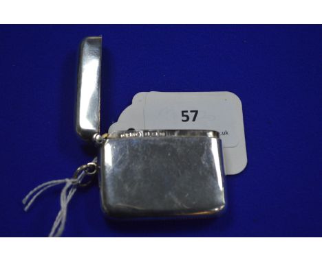 Hallmarked Silver Vesta Case - Birmingham 1911