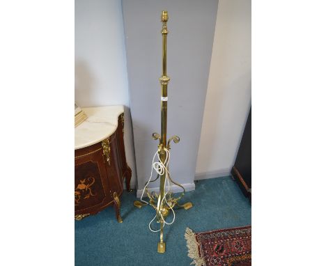 Ornate Brass Standard Lamp 