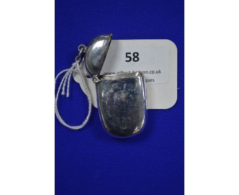 Hallmarked Silver Vesta Case - Chester 1903 