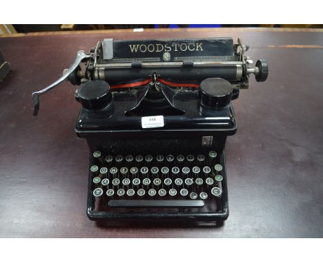 Vintage Woodstock Cast Iron Typewriter 