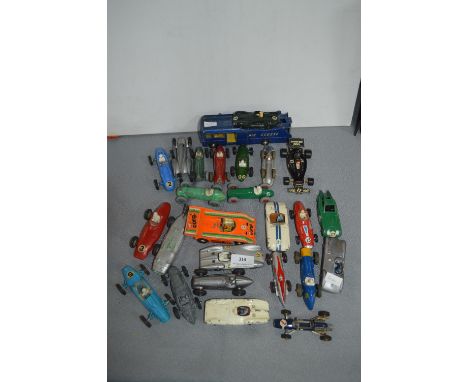 Model Race Cars by Dinky, Corgi, Crescent, etc. 