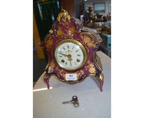 Decorative Reproduction French Style Mantel Clock  