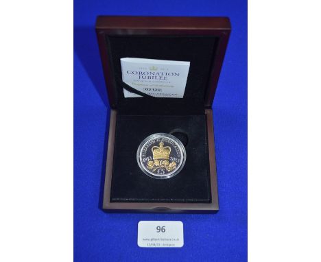 2013 Coronation Jubilee Silver £5 Coin with Presentation Case 