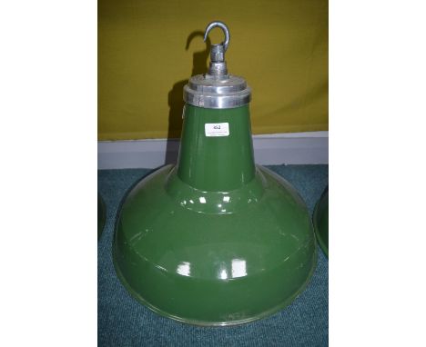 Green Enamel Industrial Style Ceiling Light 