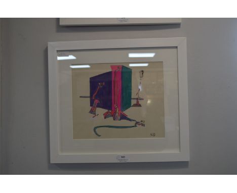 Framed Michael Winters 1968 Pen &amp; Ink Sketch 