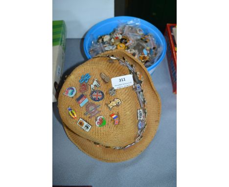Large Collection of Enamel Badges Including Hull City, etc. 