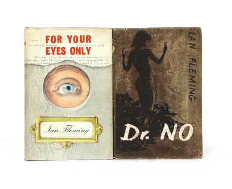 FLEMING, Ian: 1- Dr. No. Jonathan Cape, 1958, first edition, dust jacket (13s. 6d.). First state, with silver lettering to sp