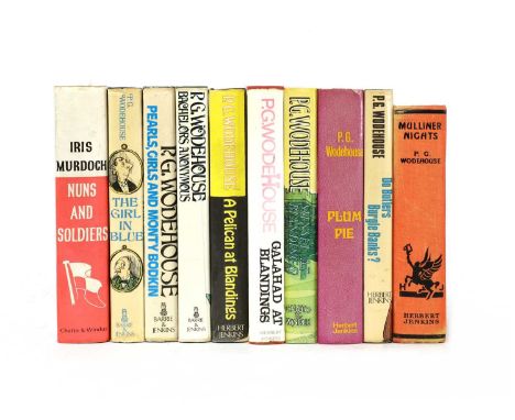 WODEHOUSE, P G: Ten first editions, all with dust wrappers except the first title: Mulliner Nights; Garland at Blandings; Plu