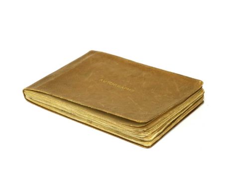 AUTOGRAPH ALBUM (early 20th. Century): With over 60 inscriptions and/ or signatures of mostly American and British stars of F