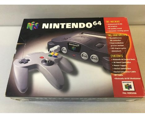 Nintendo 64 console complete with box mint condition. 