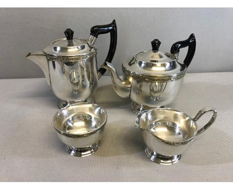 4 Piece Viners art deco tea service 