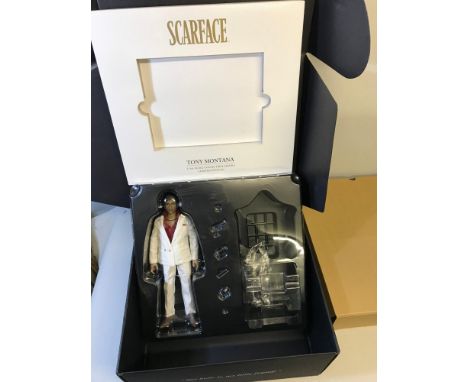 Blitzway "Scarface"Tony Montana 1/6 scale collectable figure, Limited edition. Missing chair & some accessories 