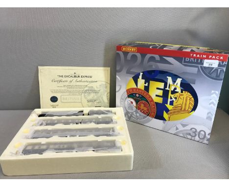 Hornby OO guage scale model, 'The Excalibur Express' train pack, complete in original box, in mint condition 
