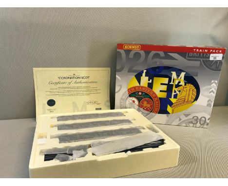 Hornby OO guage scale model, 'Coronation Scot' train pack, complete in original box, in mint condition 