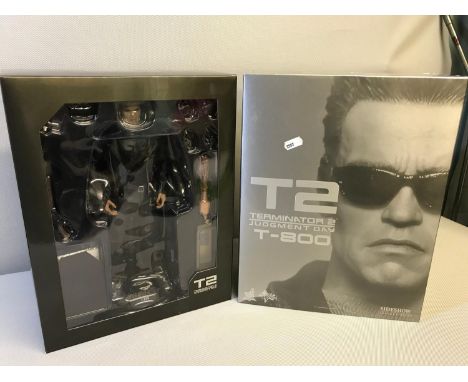 Hot Toys 1/6 scale Terminator Judgment Day MMS117 T-800 Masterpiece action figure. with box and accessories (UNCHECKED) 