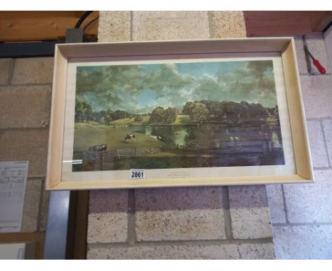 A framed &amp; glazed Landscape print 'Wivenhoe park Essex' Original by John Constable (65cm x 40cm) Collect only