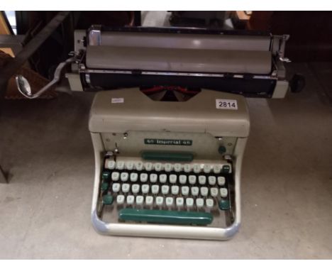 A vintage imperial 66 typewriter Collect Only 