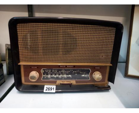 A vintage Ecko valve radio A/F Collect only 
