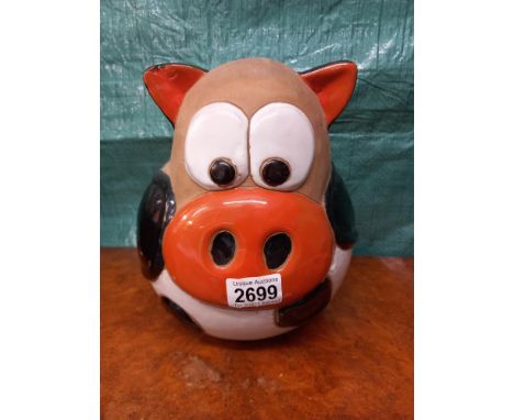 A large ceramic cow ornament  Collect Only 