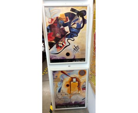 A Wassilly Kandinsky and a Gelb, Rot, Blau 1925 abstract art print Collect only  