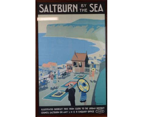 Saltburn By The Sea LNER Railway Poster Gawthorn Possible Reproduction 43 cm by 66 cm nice decorative item  Condition is exce