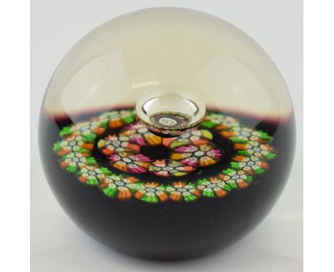 Caithness Milliflori paperweight 'Reflections' made in Scotland. Height 7.5cm.  In good condition, free of damage or restorat