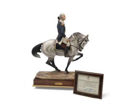 BERNARD WINSKILL FOR ROYAL WORCESTER - GEORGE WASHINGTON from the series of Famous Military Commanders, no. 4168/750, printed