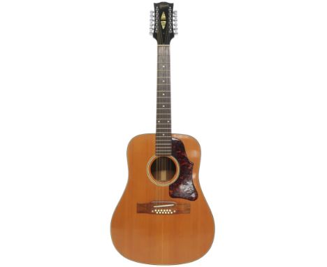 GIBSON B45-12 c.1963 With mahogany back and sides and a spruce top, rosewood 20-fret fretboard and tortoise pickguard. Made i