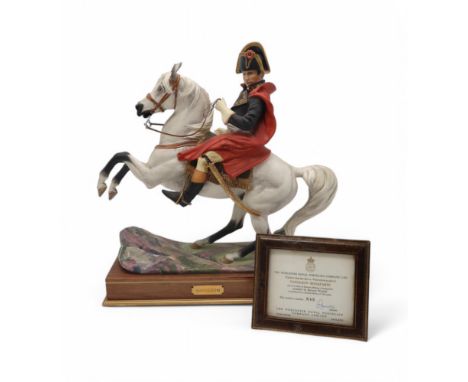 BERNARD WINSKILL FOR ROYAL WORCESTER - NAPOLEON BONAPARTE from the series of Famous Military Commanders, no. 545/750, printed