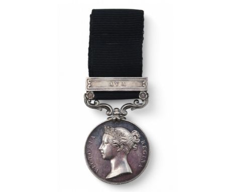 A VICTORIAN ARMY OF INDIA 1799-1826 MEDAL Awarded to Ensign David Scotland, 6th Native Infantry, with Ava clasp, with incorre